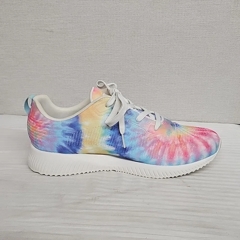 BOBS BY SKECHERS WOMENS TIE-DYE SNEAKERS BFPM-03-059